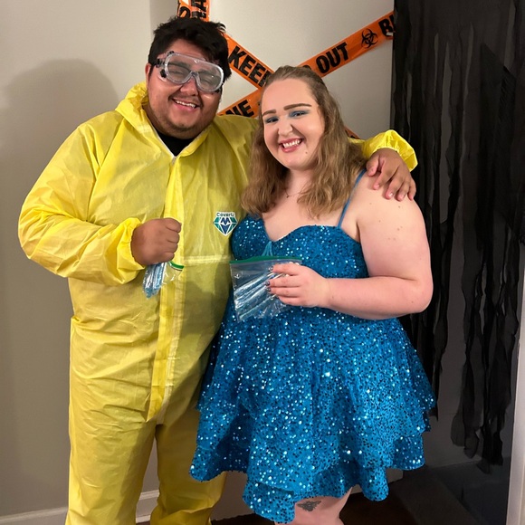 Spaghetti Strap Sequin Homecoming Dress A Line Short Prom Party Dress - Picture 2 of 2